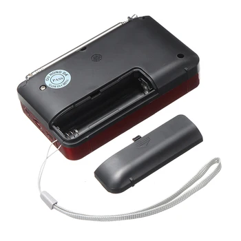 1 Buc Rosu LCD Digital Radio FM de Încărcare USB SD TF Card MP3 Player Mini Difuzor portabil Portabil Digital Radio FM Pentru a Vârstnicului 4991