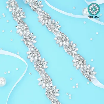 (1 BUC) Stras de Mireasa curea de nunta cu cristale de diamant rochie de mireasa curea accesorii cercevea pentru rochie de mireasa WDD1095 12184