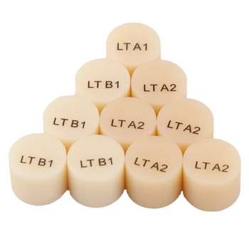 10 buc LT A1 A2 A3 IPS Emax Lingouri de Presă Bloc Copia Litiu Disilicat de Sticlă-Ceramică Litiu Dislicate Pastile /Tablete uz Stomatologic 0