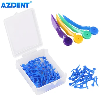 100buc/cutie Dentare de Unică folosință Pană cu Gaură Toate cele 4 Dimensiuni Dinte Decalaj Pană Non-toxice de Grad Medical Plastic Dentist Materiale 0