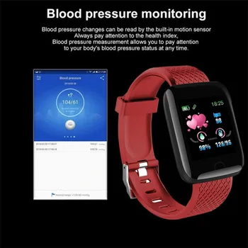 116 Plus Ceas Inteligent de Sănătate Bratara ceas Sport Tensiunii Arteriale Rata de Inima Pedometru Fitness Tracker Inteligent Brățară rezistent la apa 0