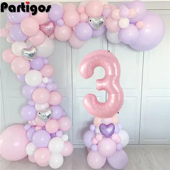 118pcs Macaron Balon Lanț Kit Oh Baby shower Băiat Sau Fată Balon Arc Kit Balon Ghirlanda Este prima mea zi de naștere baloane Set 3830