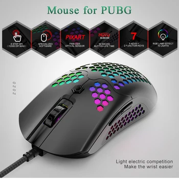 12000DPI Ergonomic cu Fir Mouse de Gaming 6 Buton LED-uri USB Mouse de Calculator PC Gamer Tăcut Mause cu Iluminare din spate pentru Jocuri Competitive 15283