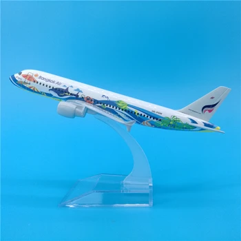 16cm Bangkok Pește Aer A320 Metal Avion Model de Decorare Cadou de Călătorie de Suveniruri Bankok Pește DIY Avion Zbura Modelul Adulti Jucarii 0