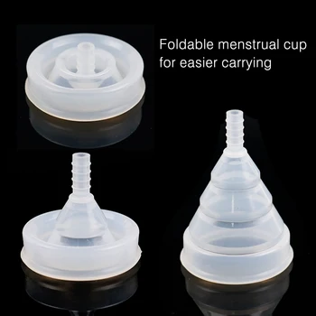 1buc S/L Silicon Medical Cupa Menstruala Pentru Femei Igienă Medicală 2 Culori Reutilizabile Doamna Vagin Perioada de Cupa Vagin Sănătate 0