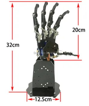 1bucată 5DOF Bionic Robot de Mână cu Gheare de Palmier Manipulator 5 Degete Mișcare Independentă Instalat RC DIY Model 0