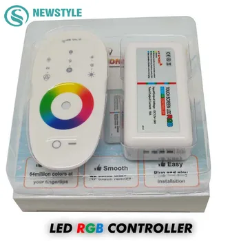 1set/lot DC12-24V 18A RGB/RGBW LED-uri Controler 2.4 G Ecran Tactil RF Control de la Distanță Pentru 5050/3528 RGB LED Strip/Bec/corp de Iluminat 0