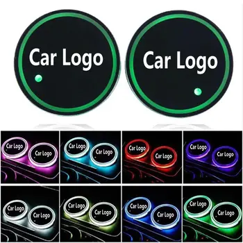 2 buc Led-uri Logo-ul Cupei Lumina Luminos Coaster Pahare suporturile Pentru Infiniti QX30 JX35 QX80 FX G M EX Q50 Q60 Q70 QX50 QX60 QX70 8332