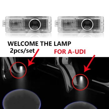 2 masina bine ati venit lumina ușa de proiecție laser lampă Pentru Audi b5 b6 b7 b8 A3 A4 A4L A5 A6 A6L C5 C6 RS4 RS5 Q3 Q5 Q7 accesorii Auto 5742