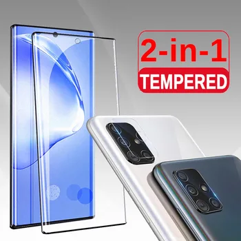 2 în 1 Ecran protector pentru Samsung galaxy nota 20, ultra sticlă de protecție pentru note20 5g S20 Plus Cu lentilă aparat de Fotografiat protector 0