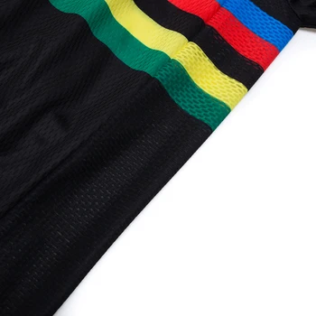 2019 cele mai Noi Pro Negru Echipa de Ciclism Seturi 20D Îmbrăcăminte Biciclete Biciclete Wear Toamna/Primavara Maneca Lunga Tricouri de Ciclism Seturi 0