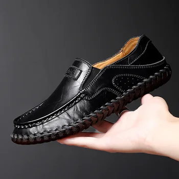 2020 Bărbați Mocasini Casual Pantofi Respirabil Conducere Pantofi pentru Bărbați Penny Manual Mocasini din Piele Pantofi Confortabile, de Dimensiuni Mari 19939