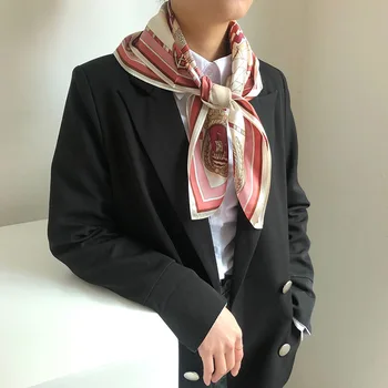 2020 Design De Brand De Lux Carouri Nou Pură Eșarfă De Mătase Pentru Femei Eșarfe Cap Împachetări Femei Batistă Hijab Bandană Foulard 0