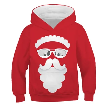 2020 iarnă Crăciun 3D Băieți Fete Hanorace Moș Crăciun Hanorac cu Gluga Casual Streetwear Toamna și iarna Haine de moda 12177