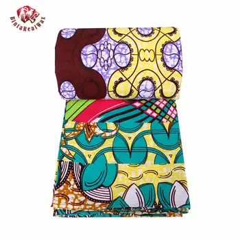 2020 mai Recente stil de Bumbac African Wax Haine Ceara de 6 metri pentru rochie de petrecere africană Bintarealwax 24001 3788