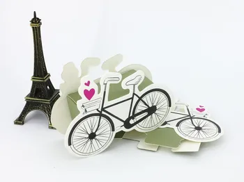 20buc European de Creatie Biciclete Cutie de Bomboane de Nunta Faours Cutie Cadou Cutie de Ciocolată de Evenimente si Consumabile Partid Ziua de nastere Consumabile 0