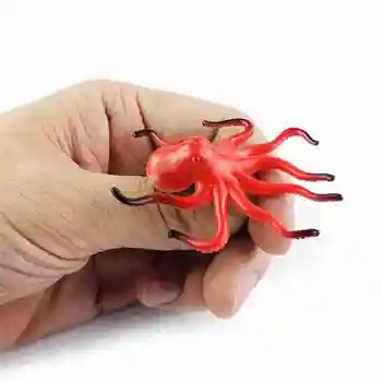 24buc Mare Animal Model de Simulare Jucărie Mini Animal Marin Delfin Crab Rechin Țestoasă de Ocean Mână-pictat Jucărie Copii, Jucarii Educative 2750