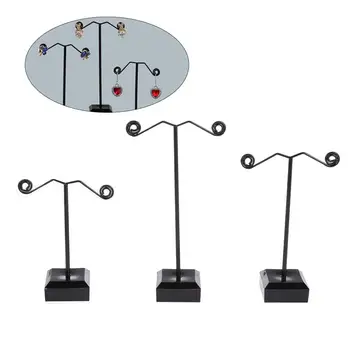 3 Buc Bijuterii din Acril Rack de Afișare Stand Forma de T Cercei Știfturi de Ureche Display Stand Organizator Suport pentru Stud Legăna Cercei Cerc 0