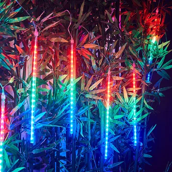 30/50cm 8 Tuburi Impermeabil Ploaie de Meteoriți Șir LED Lumini în aer liber, Decor de Crăciun pentru Casa Copac UE/SUA Plug 16452