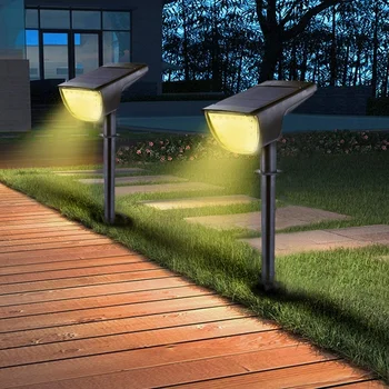 32 LED-uri Solare Peisaj Spoturi de Lumini în aer liber rezistent la apa IP65 Wireless pentru iluminat Gradina 0