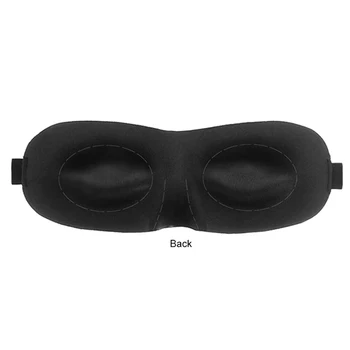 3D, negru somn masca de fata legat la ochi ajutorului de dormit confortabil moale ochi de acoperire patch femei bărbați călătorie restul bandaj pe ochi pentru somn 25960