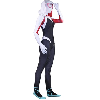 3D noi Femeile Gwen Stacy Cosplay Costum Zentai super-Erou Costum Body, Salopete 29963