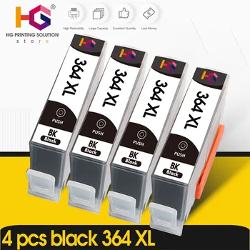 4 imprimantă negru cartuș de cerneală pentru HP364XL HP 364 XL pentru HP Photosmart 5510 5515 6510 B010a B109a B209a Deskjet 3070A HP364 0