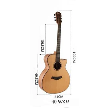 40 inch Chitara Chitara Acustica cu 6 corzi Sapele Lemn Chitara Folk Profesionale Guitarra Adult Instrumente Muzicale AGT301 33553
