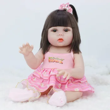 45cm Păpuși pot pipi copil bebe papusa reborn Simulare de Păpuși pentru Copii din Silicon Moale Renăscut Copilul Jucării pentru Copii pentru Fete Pentru Copii 0