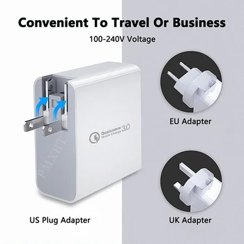 48W Multi USB Quick Charge 3.0 Tip C PD Încărcător QC 3.0 Rapid Încărcător de Perete Adaptor de NOI UE UA UK Plug Pentru iPhone Samsung Huawei P40 0