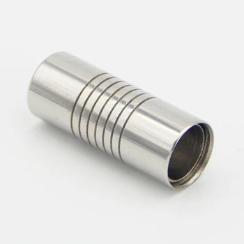 5pcs din Oțel Inoxidabil Rotunde Magnetic Cleme de Metal Argintiu Conectori de Cablu din Piele Bratari Accesorii pentru Bijuterii DIY 0