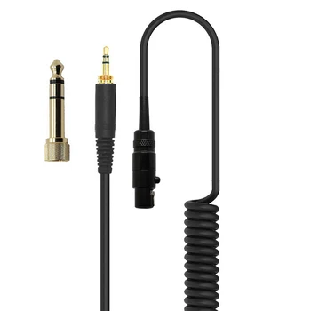 6,35 mm Primăvară Spiralat Înlocuire Cablu Audio Stereo Cablu de Sârmă pentru Beyerdynamic DT 1990 1770 Pro Căști 0