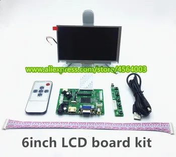 6 inch 800*480 ecran LCD Controller TM060RDH01 monitor driver placa de control HDMI VGA 2AV pentru Raspberry pi ecran Module kit 0