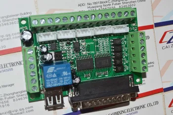 Actualizat 5 Axe CNC Adaptorul de Interfață Breakout Bord Pentru Stepper Motor Driver Mach3 +Cablu USB.Suntem producator Tehnice 13732