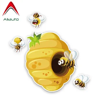 Aliauto Desene animate Autocolant Auto Albinele Construiesc Stupi protecție Solară rezistent la apa Decal Reflectorizante pentru BMW Seria X PVC,15 cm*15 cm 0