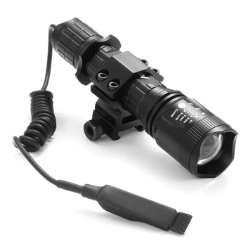 AloneFire TK400 XML L2 Lanternă Tactică 5-Modul de Felinar Portabil de Vânătoare Lanterna cu Telecomanda Comutator de Presiune Pistol de Montare 4148