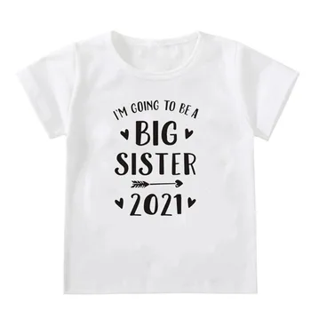 Am De Gând Să Fie Un Frate Mai Mare/Sora 2021 Copii Fete Băieți Ascultători Tricouri Frații Siters Familie, Tricouri Picătură Navă 0