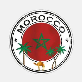 Amuzant, Creativ Maroc Flag Masina Autocolant Decor Acoperi Zgârieturile de Automobile Motociclete Accesorii Exterioare PVC Decal,14cm*14cm 0