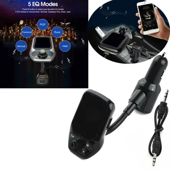 Auto Bluetooth Transmițător FM MP3 Player Hands Free Radio Kit Adaptor USB Încărcător de Mașină MP3 Player 0