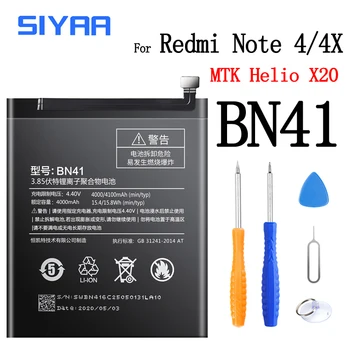Bateria originala BM45 BM46 BM42 BN43 BN41 BM47 BM46 BM22 BM35 Pentru Xiaomi Redmi Note 2 3 4 4X Nota 2 Note3 Redmi3 3S 3X 4X Baterie 1270