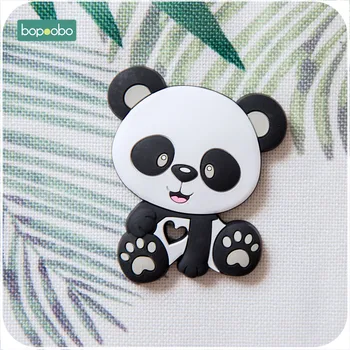 Bopoobo 5pcs Copilul Silicon jucării Teether de Calitate Alimentară Panda Masticabile Pentru DIY Lant Suzeta Jucarii Nursing Dentitie Pandantiv Produse pentru Copii 0