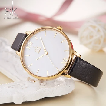 Brand de Top SK Femei Ceasuri din Piele Ceas de Aur de Lux pentru Femei Ceasuri Doamnelor Ceas cu Ceas Saat Relogio Feminino reloj mujer 0