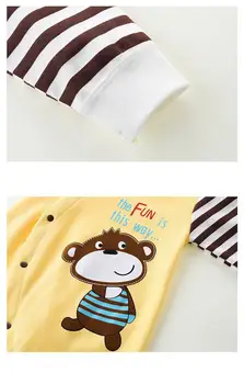 China Brand baieti imbracaminte bumbac, desene animate fetita haine pentru sugari salopetă de primăvară cartes nou-născut-1-2 ani Pijamale 29616