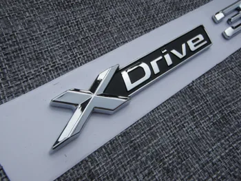 Chrome ABS Portbagaj Număr de Scrisori Insigna Emblema Embleme Autocolant pentru BMW XDrive 20i 25i 28i 48i 35i 40i 50i 0
