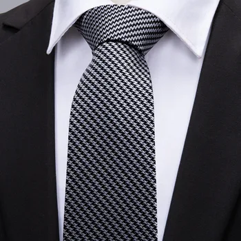 Clasic 8.5 cm Latime Alb Negru Bărbați Cravate Cravate de Lux Homme de sex Masculin Cravate de Mătase Pentru Bărbați Costum de Afaceri de Nunta Cravata FA-5007 0