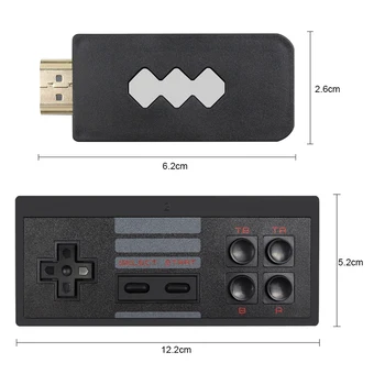 Consolă de jocuri Video USB Wireless Handheld TV Construi În 568 Clasic 8 Biți Joc mini Consola Dual Gamepad Compatibil HDMI Ieșire 10810