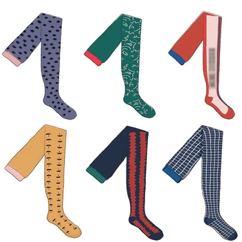Copii Chilot 2020 Nou Toamna Iarna Design De Brand De Moda Fete De Imprimare Ciorapi Copil Din Bumbac De Înaltă Calitate, Dresuri 2786