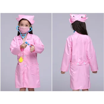 Copiii Cosplay Doctor Costume Halllween Petrecere Uzura Asistenta De Lux Băieți Fete Îmbrăcăminte Set Jucarii Copii Jachete Roleplay En-Gros 0