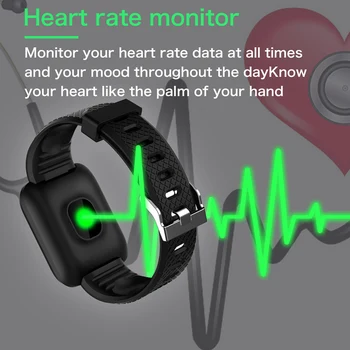 D13 ceas inteligent femei bărbați 2020 Rata de Inima smartwatch-Bratara Sport Ceasuri 116 Plus Bandă rezistent la apa Smartwatch Android A2 B57 15943
