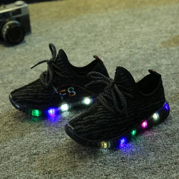 Davidyue copii copii sneaekers lumini cu LED-uri pentru copii pantofi casual baieti fete pantofi de sport non-alunecare pantofi de funcționare stralucitoare 21915